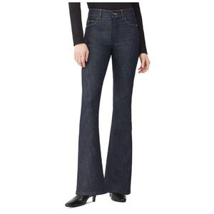 DL1961 BRIDGET BOOT CUT JEANS 29 SLIT HEM HIGH RISE INSTASCULPT 33" DARK INDIGO